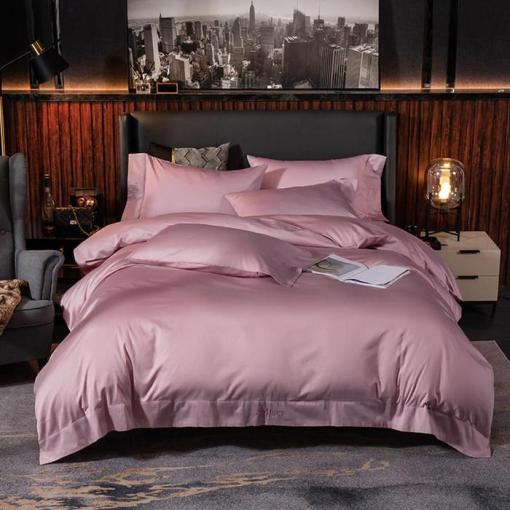 Egyptian Black Duvet Cover & Sheet Set