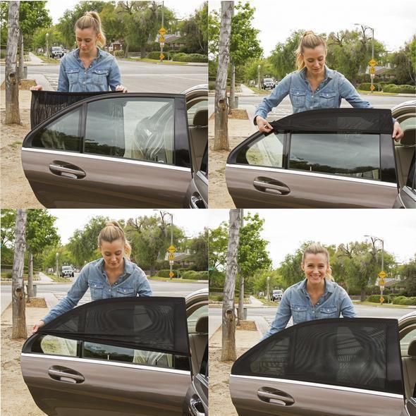 Hot Selling -- Best Universal Car Window Sun Shade Curtain (Fits all Cars)