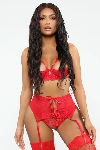 Hotel Lobby Lace 3 Piece Set - Black（Buy 1 random get 2）