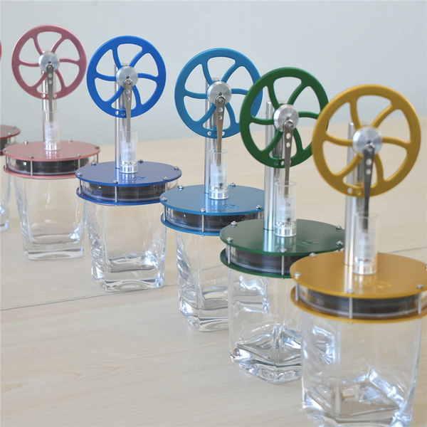 Low Temperature Difference Hot Air Engine Colorful Model Physics Experiment