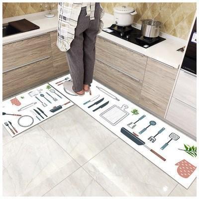 Kitchen printed non-slip carpet