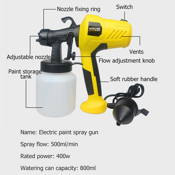 Protable hand-held electric paint spray gun protable hand-held electric paint spray gun