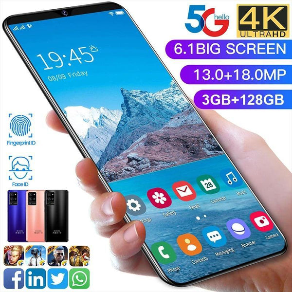 Global Version SOYES S21U Mobile Phone 6.1inch Cellphones 128G ROM Dual SIM Cards Android 4800mAh Smartphone