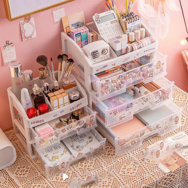 Cosmetic Storage Organizer (Three floors)- Easily Organize Your Cosmetics, Jewelry and Hair Accessories