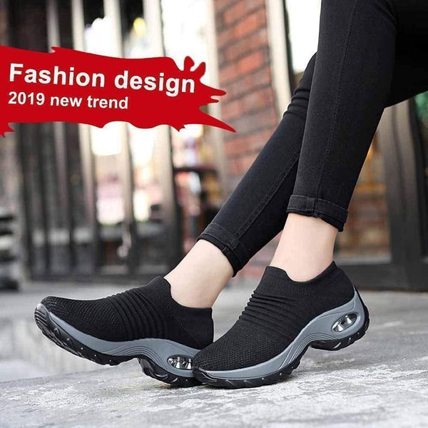 Ladies‘s Breathable Air Cushion Outdoor Shoes