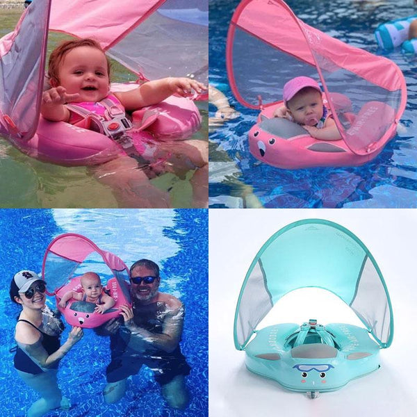 Baby Infant Non-Inflatable Float Lying Swimming Ring