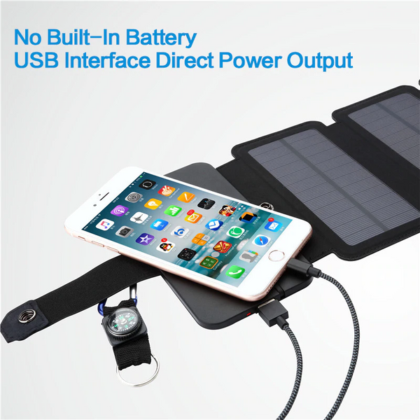 Travel terminator folding solar charging panel（5V,2A,USB）