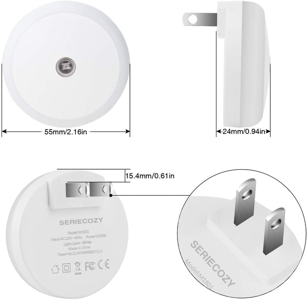 Intelligent sensing warm light LED night light