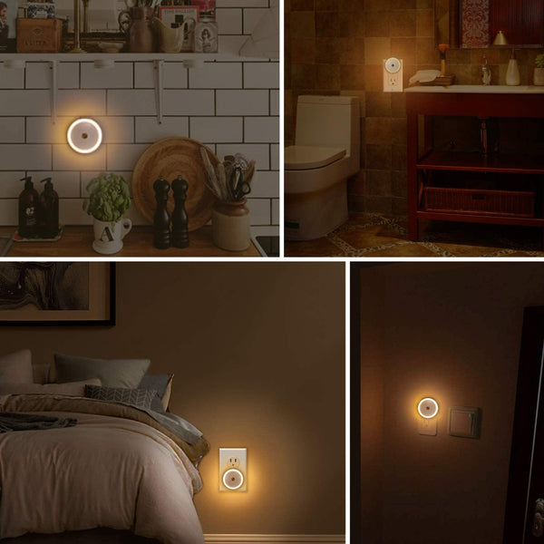 Intelligent sensing warm light LED night light