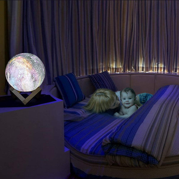 Starry sky crystal ball-Moon/Milky Way Galaxy /Andromeda Galaxy