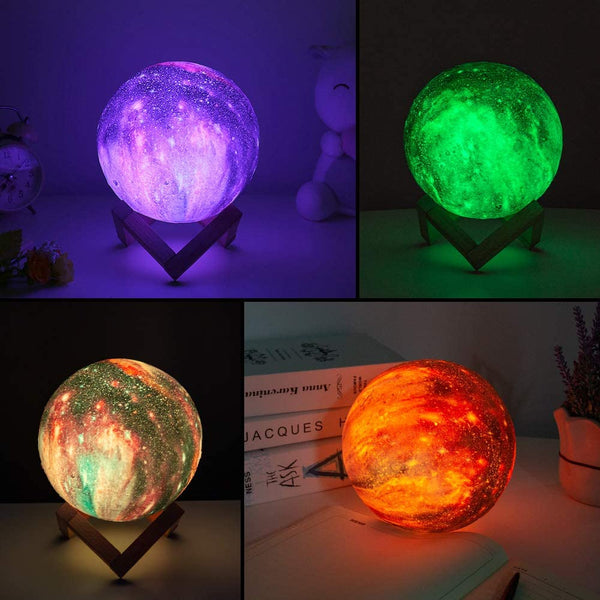Starry sky crystal ball-Moon/Milky Way Galaxy /Andromeda Galaxy