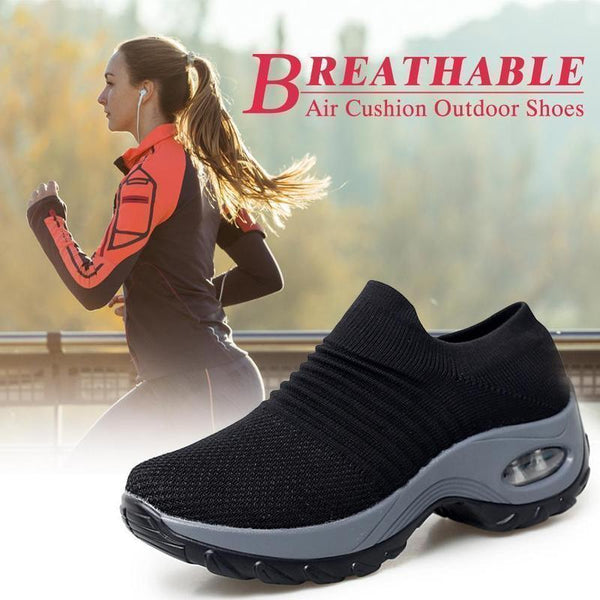 Ladies‘s Breathable Air Cushion Outdoor Shoes