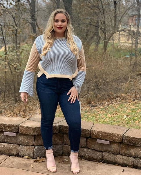 STYLED ON INS Classic High Waist Skinny Jeans-Dark Denim