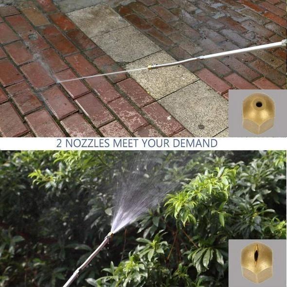 Portable high-pressure water gun for cleaning