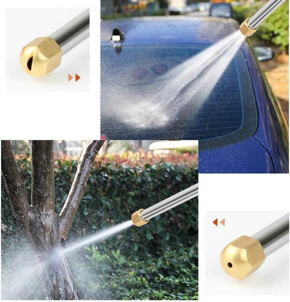 Portable high-pressure water gun for cleaning