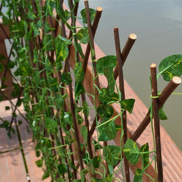 Green Leaf Plant Simulation Fence