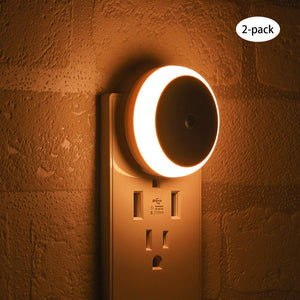 Intelligent sensing warm light LED night light