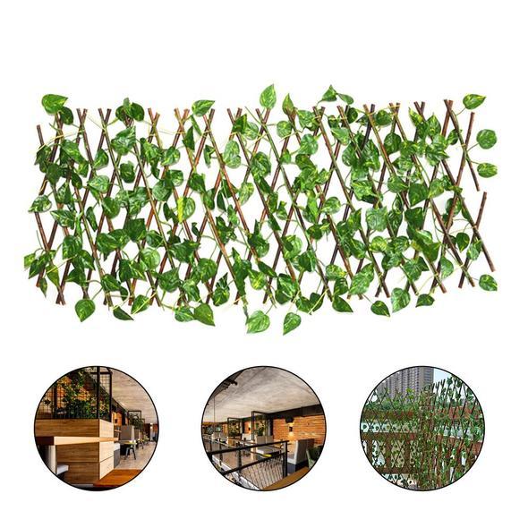 Green Leaf Plant Simulation Fence