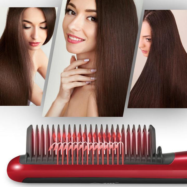 Trendy women's straight hair curling comb