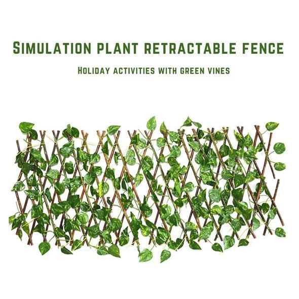 Green Leaf Plant Simulation Fence