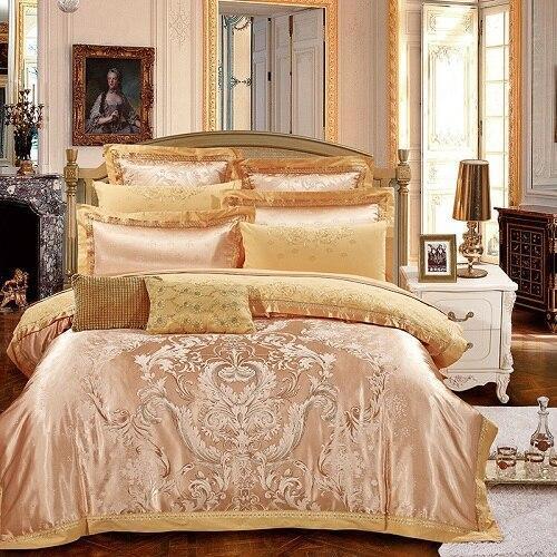 Vetora Luxury Silk Jacquard Cotton Duvet Cover Set