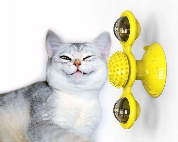 Two-wing rotating windmill cat toy (elaboration)