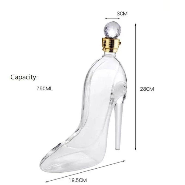 High heeled shoe shaped decanter（With sealing strip）