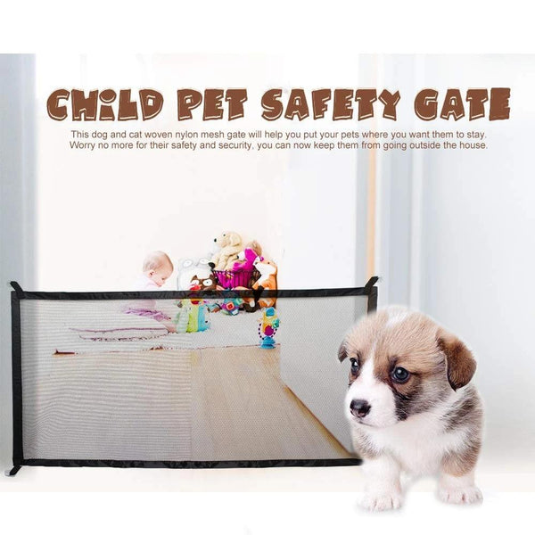 PORTABLE KIDS &PETS SAFETY DOOR GUARD